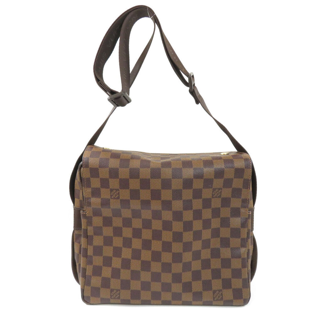 Louis Vuitton Shoulder Damier Ebene Canvas Naviglio Bag Brown